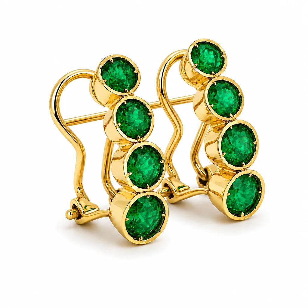 Aretes Majestad Esmeralda