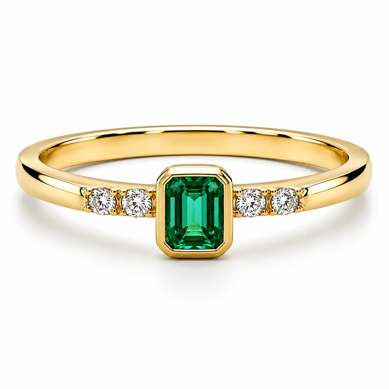 Anillo Samira Esmeralda