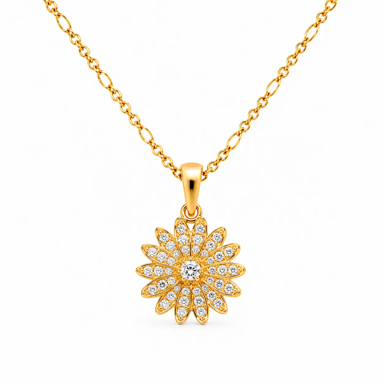 Juego Cadena+Dije Flor Casting