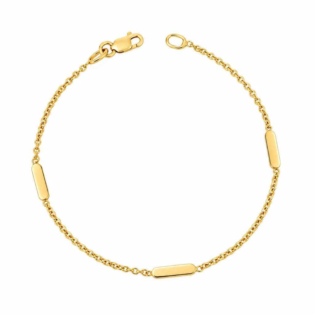 Pulsera Placas 18cm