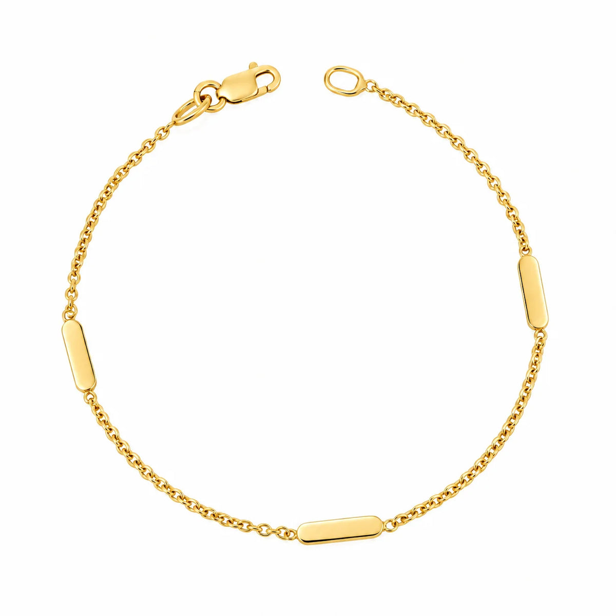 Pulsera Placas 18cm