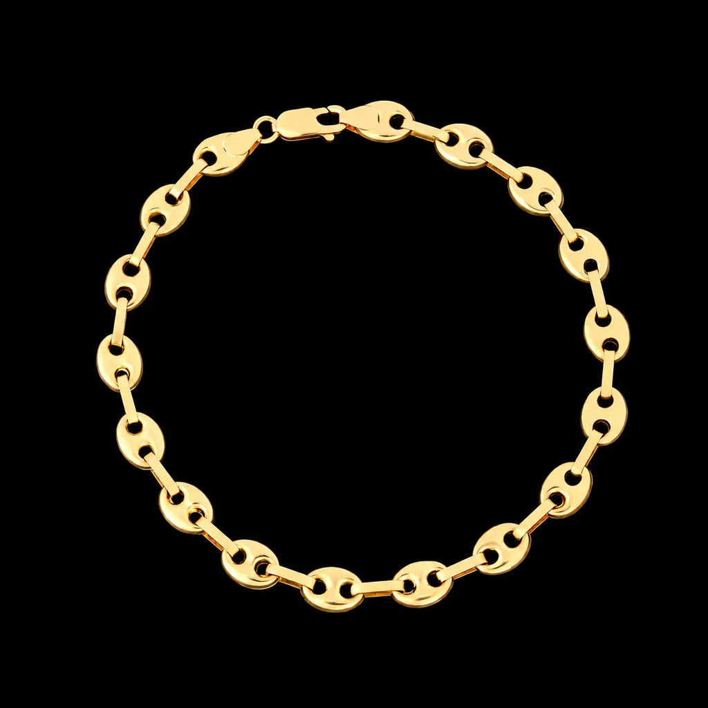Pulsera Tejido Eslabon 22cm