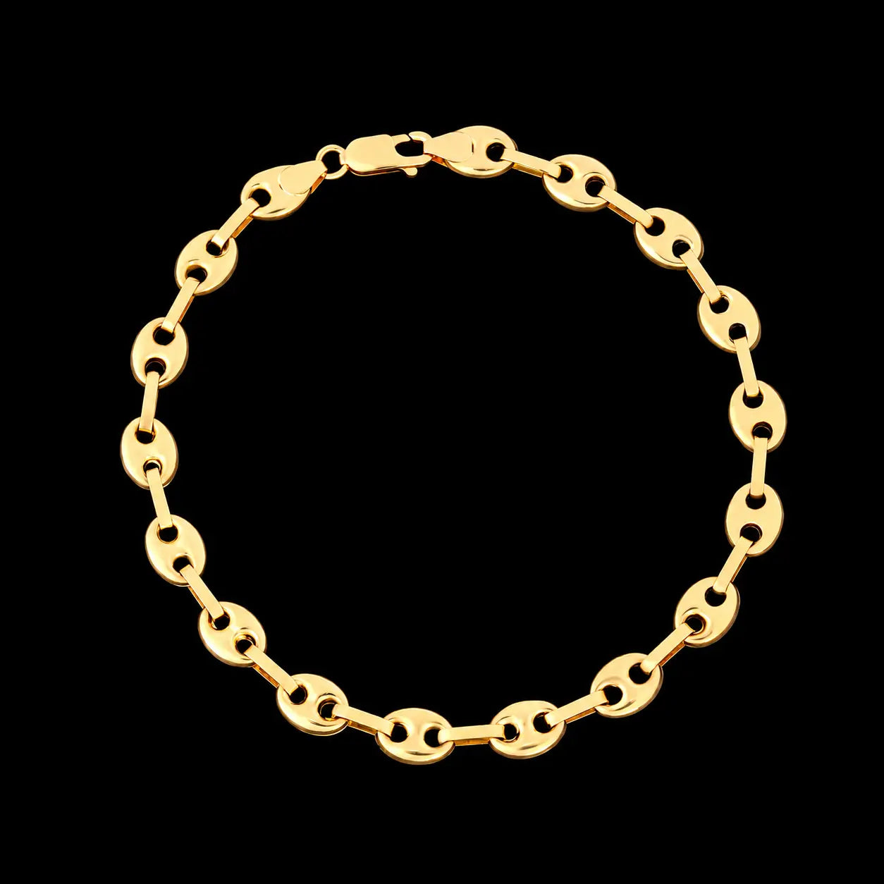 Pulsera Tejido Eslabon 22cm