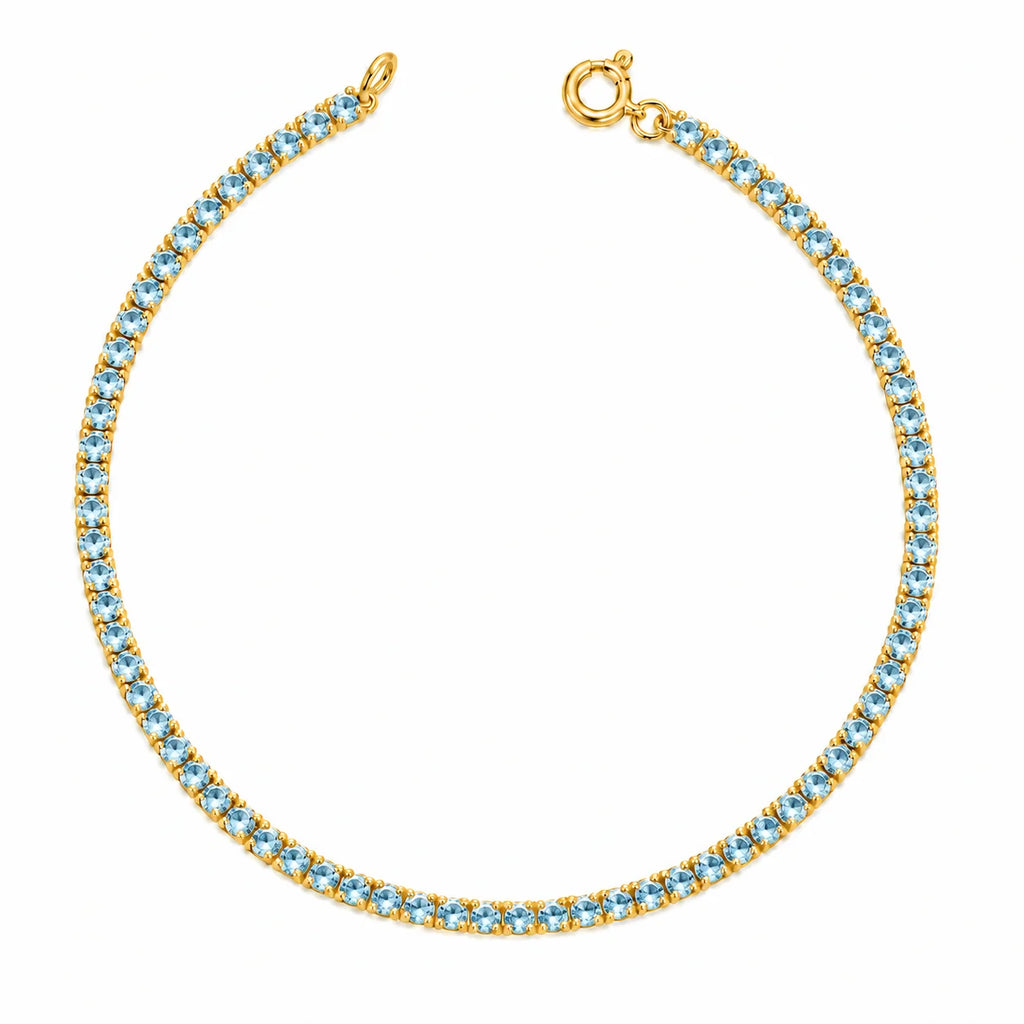 Pulsera Tennis Baby Blue
