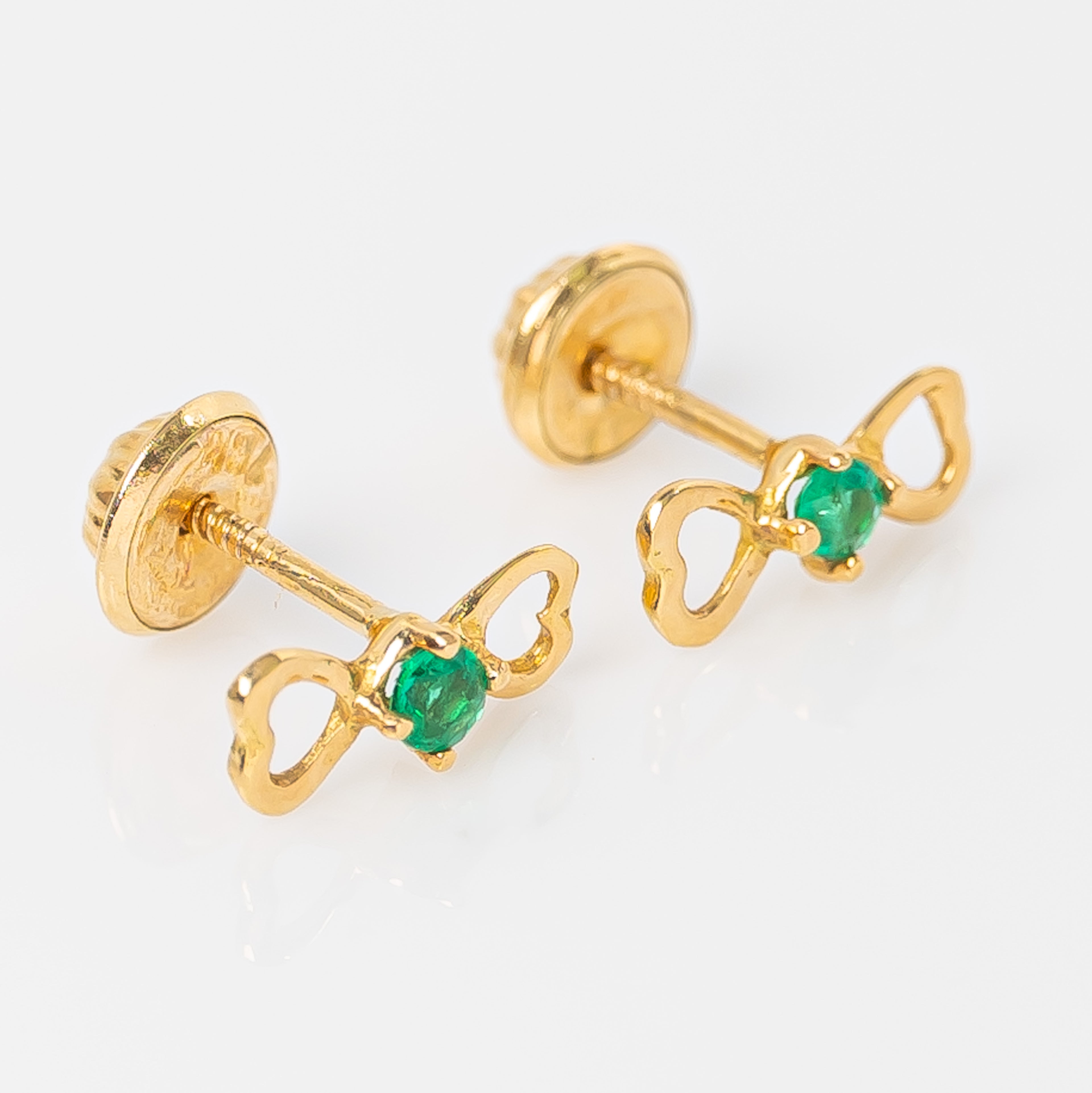 Topos Moño Esmeraldas 0.40ct