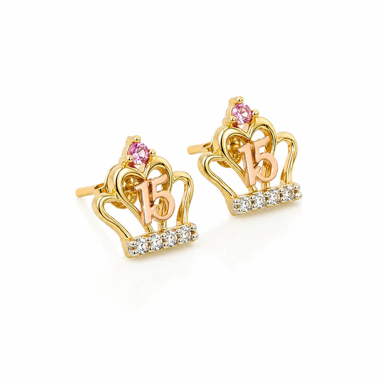 Topos Corona Quinceañera 1cm