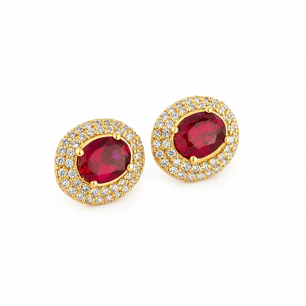 Topos Oval Fucsia 1.3cm