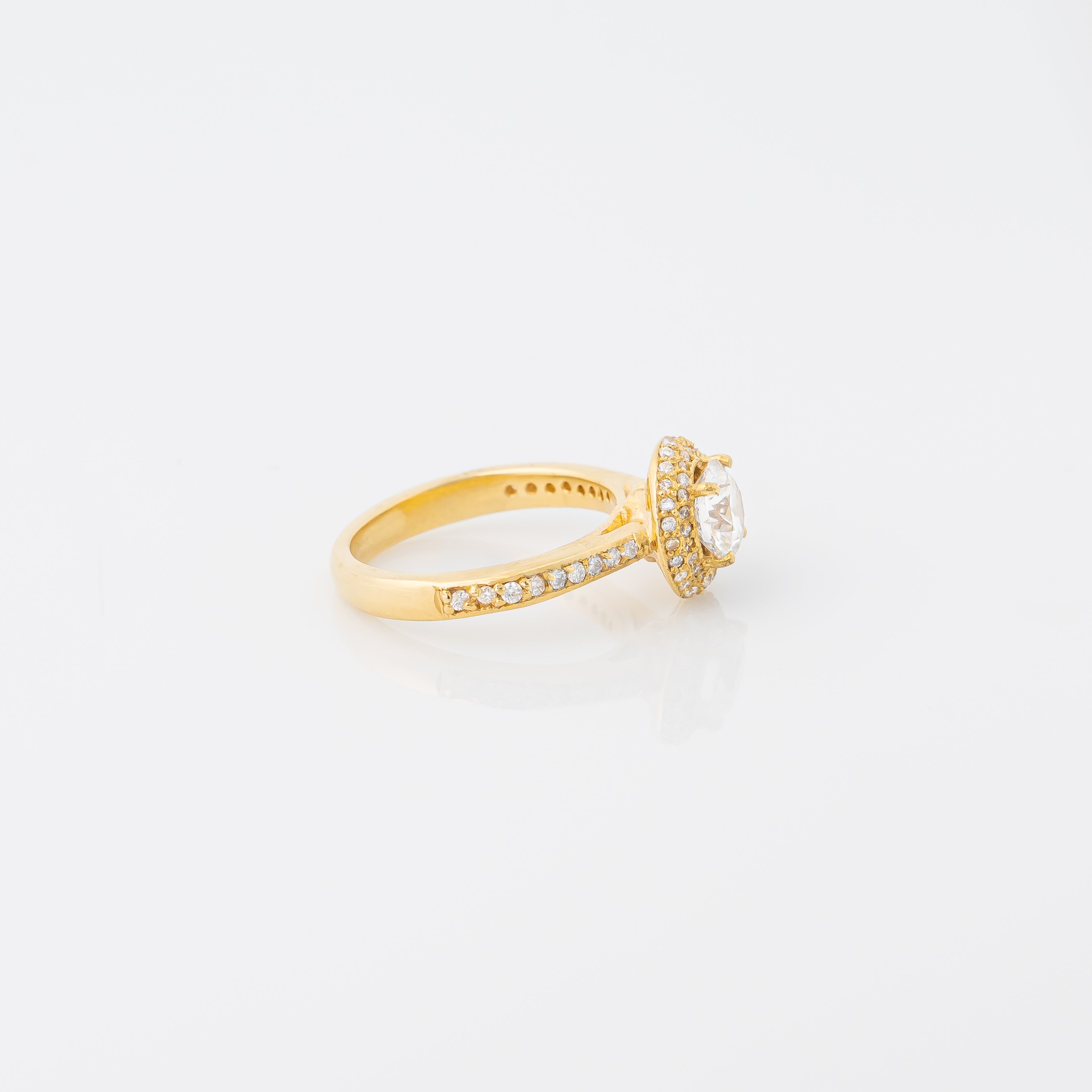 Anillo Diamante Redondo Lab