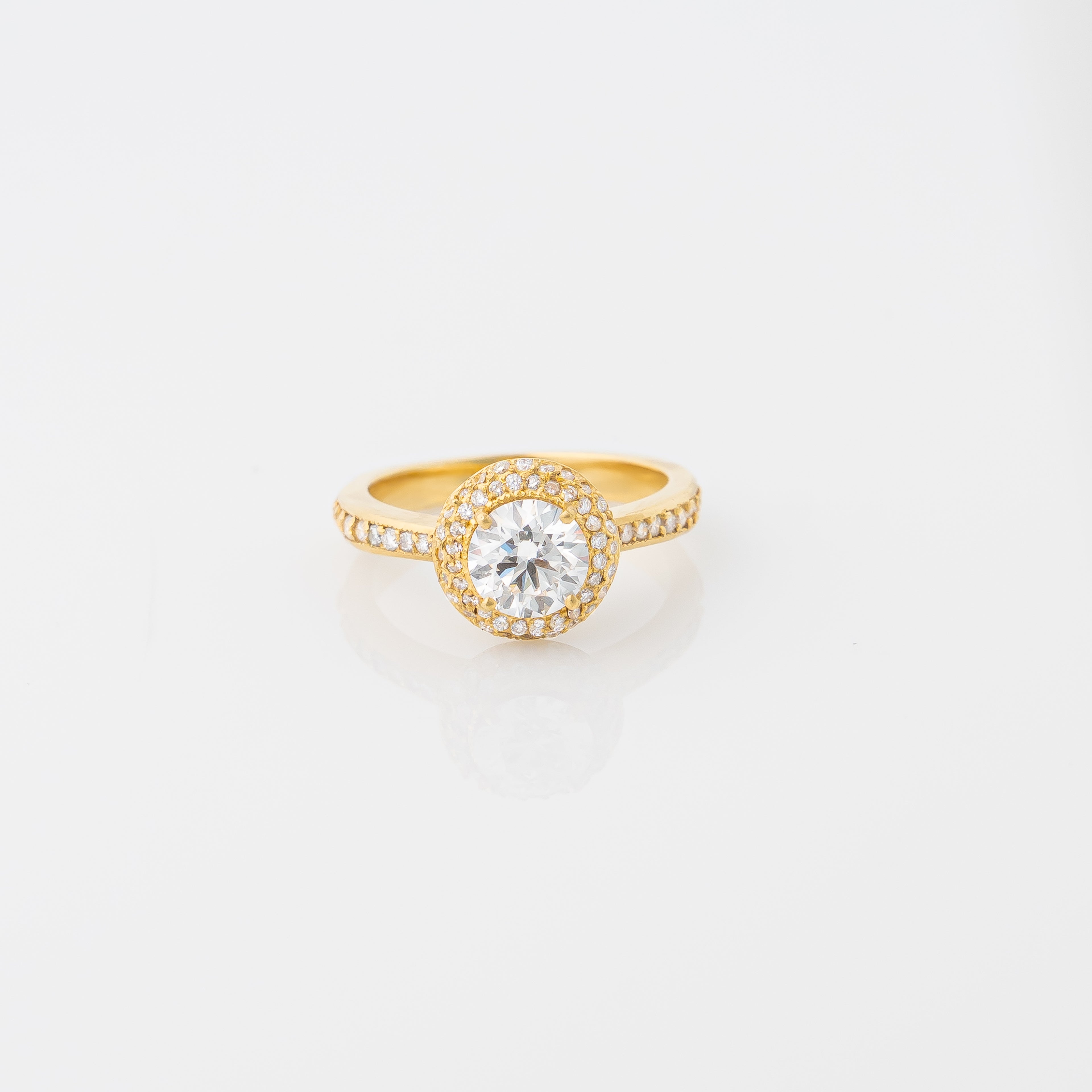 Anillo Diamante Redondo Lab