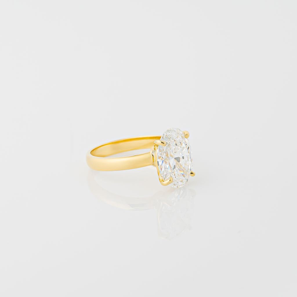 Anillo Diamante Lab Oval 3,70ct