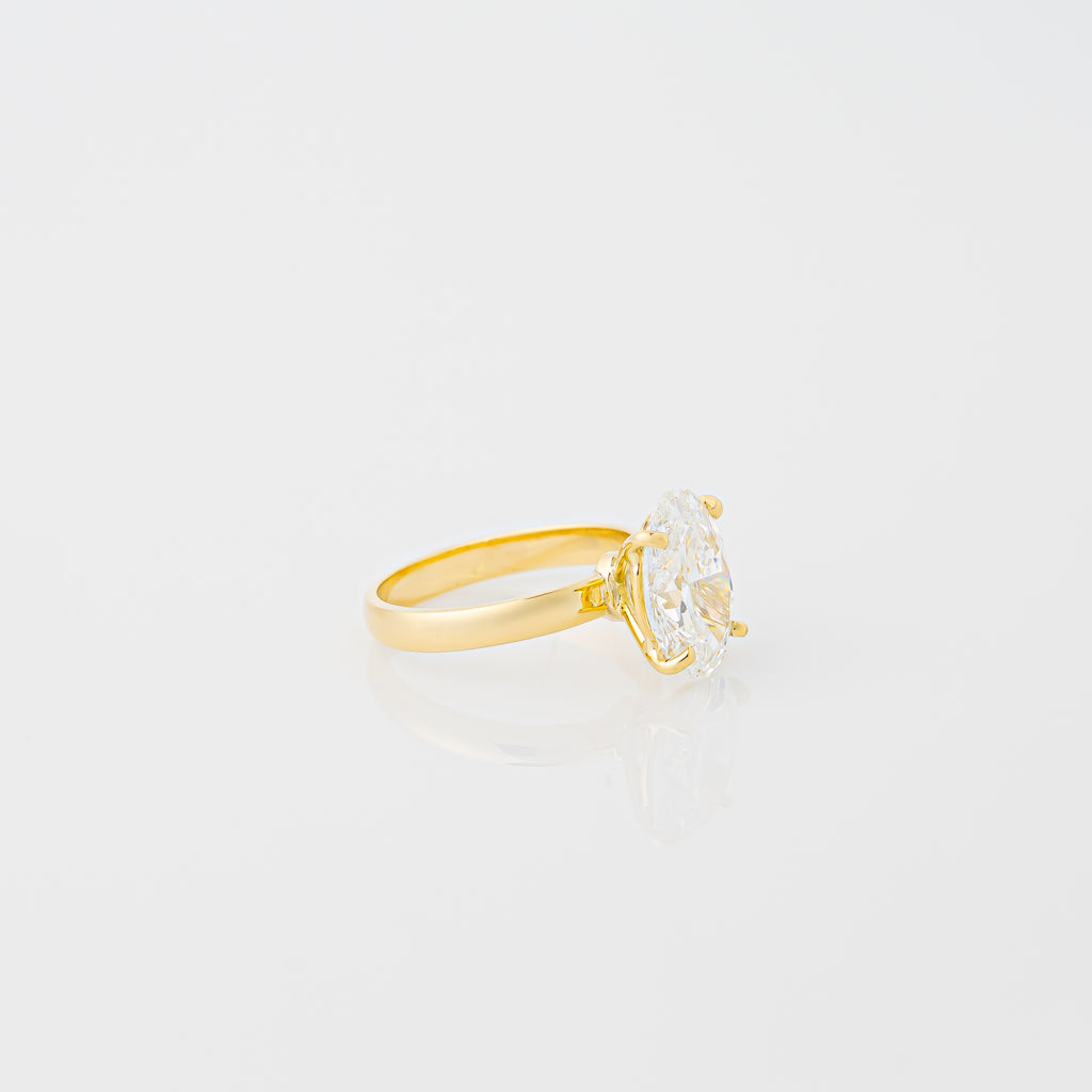 Anillo Diamante Lab Oval 3,70ct
