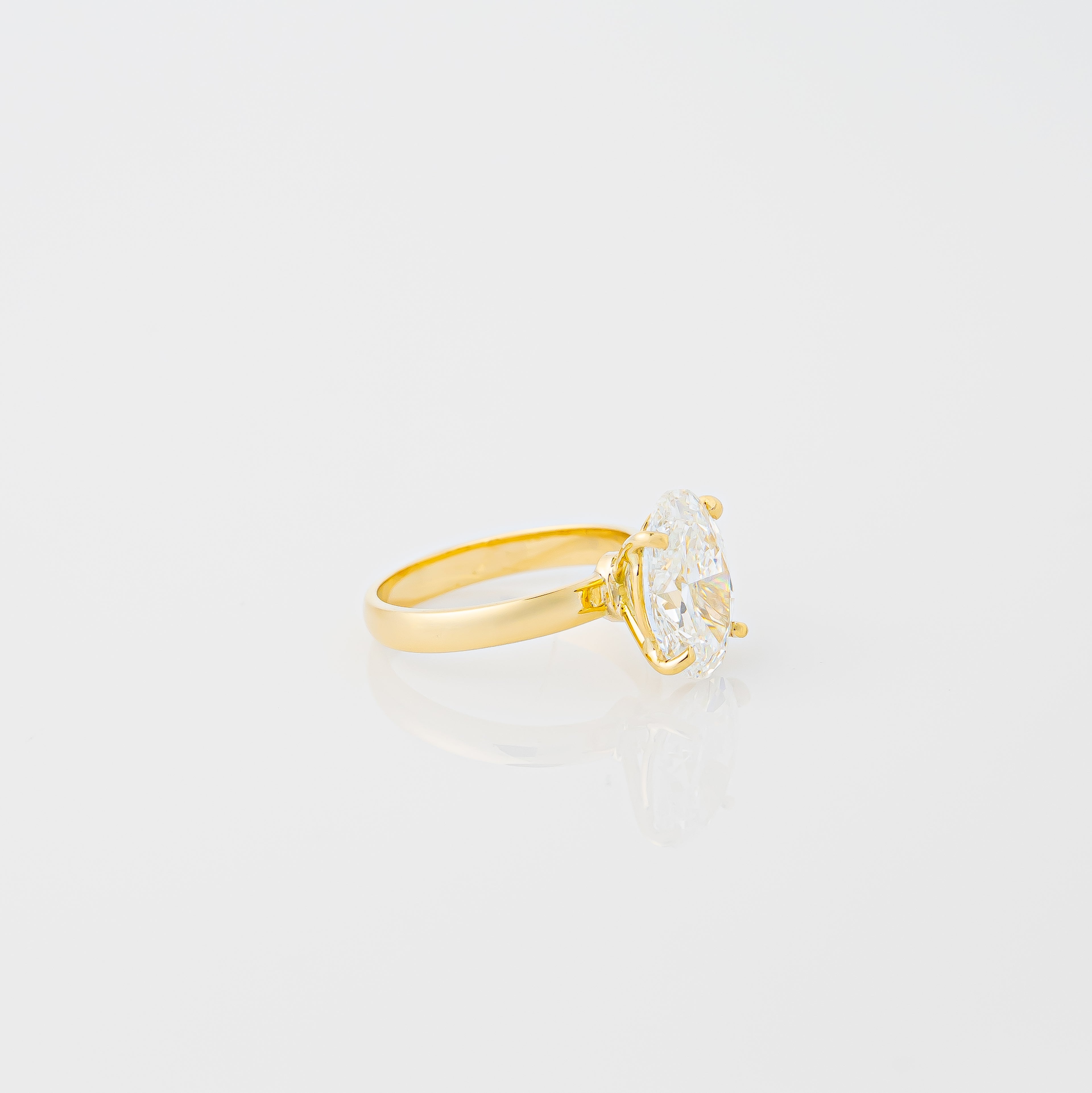 Anillo Diamante Lab Oval 3,70ct