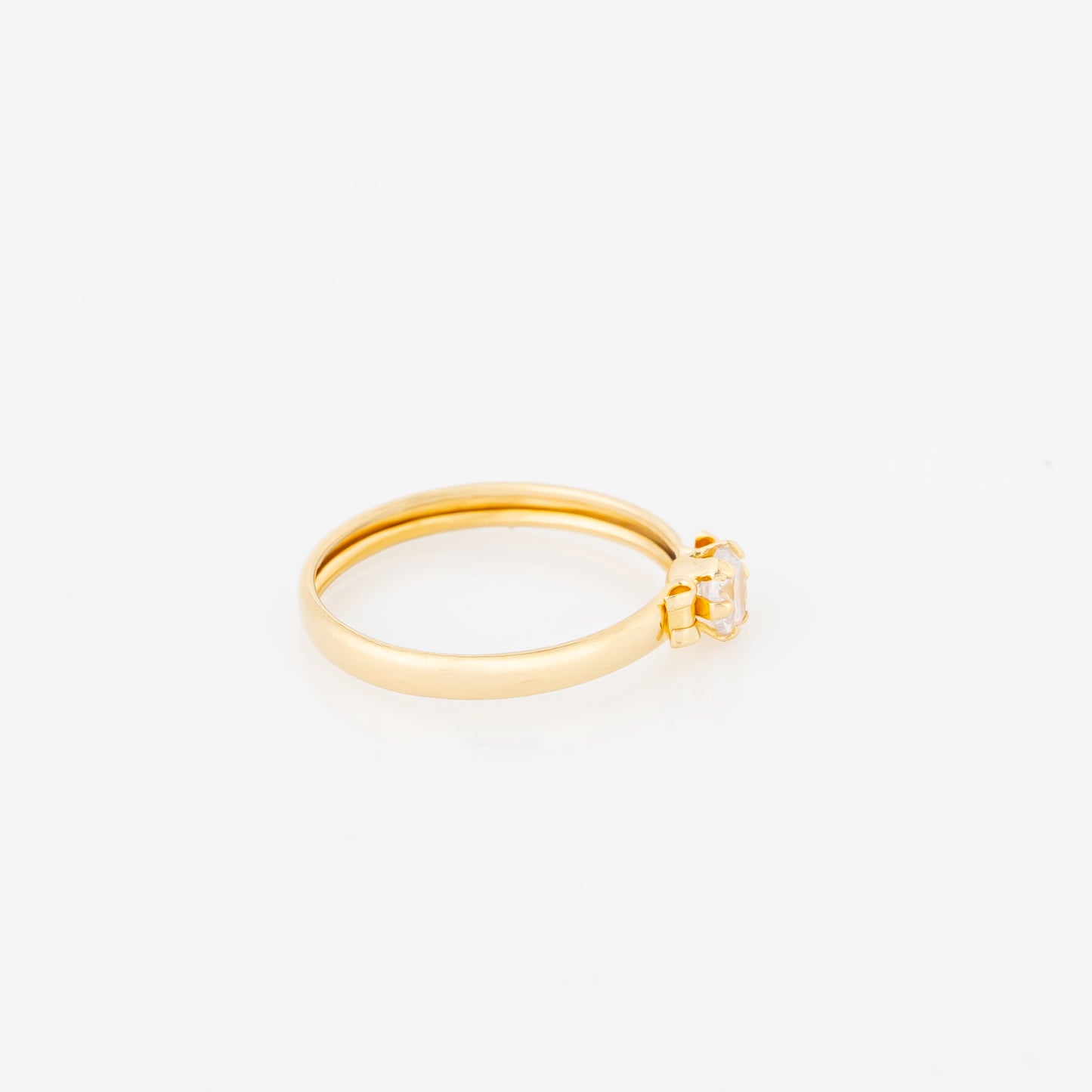 Anillo Compromiso Solitario Talla 5