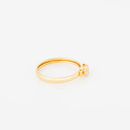 Anillo Compromiso Solitario Talla 5
