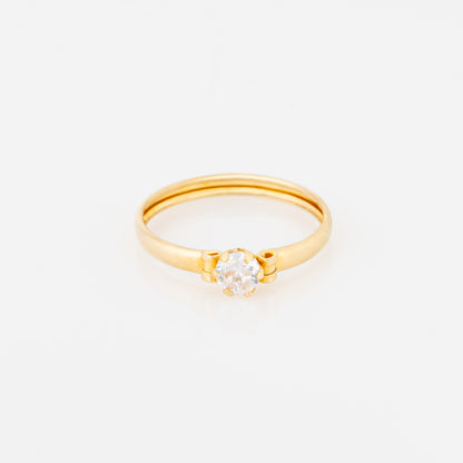 Anillo Compromiso Solitario Talla 5