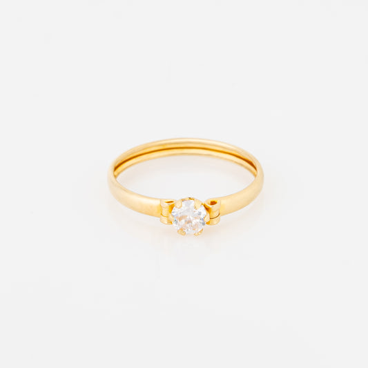 Anillo Compromiso Solitario Talla 5
