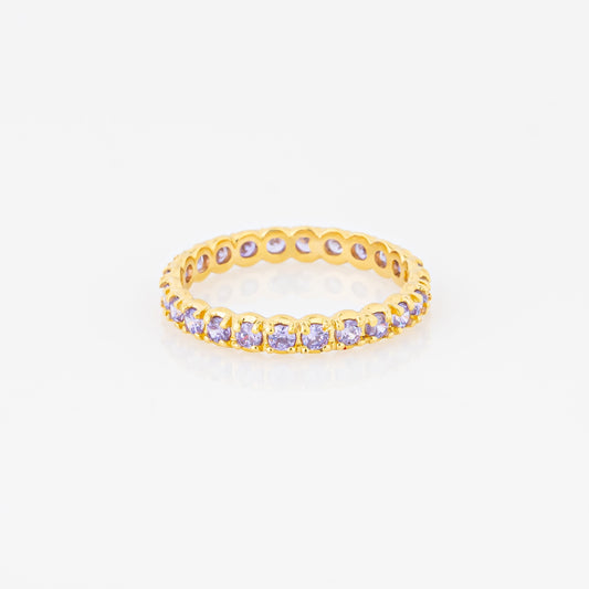 Anillo Churumbela Lila Talla 7