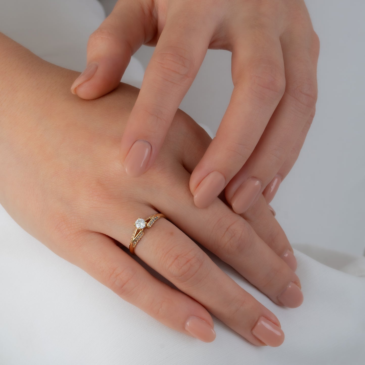 Anillo Compromiso Iris Talla 7 1/2