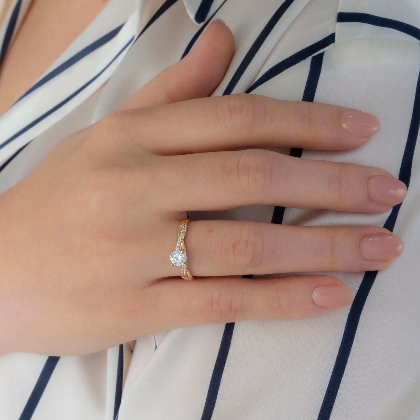 Anillo Compromiso Victoria Talla 7 1/2