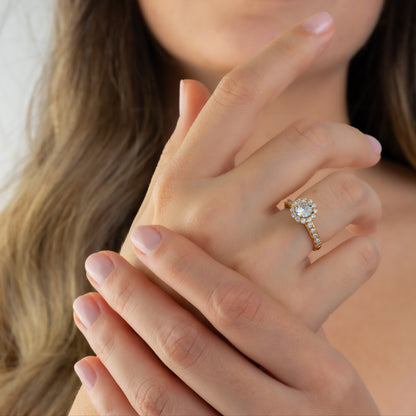 Anillo Flor Casting Talla 5 1/2