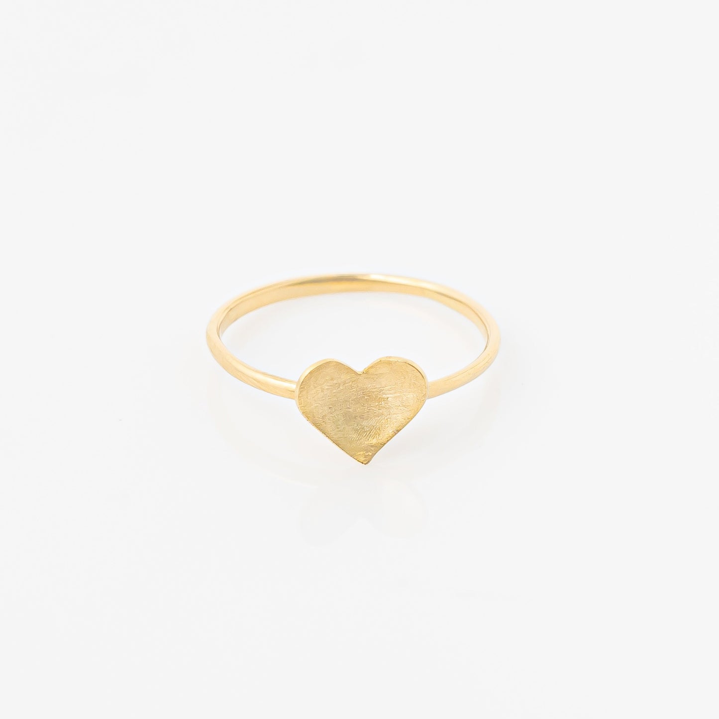 Anillo Corazon Mate Talla 6 1/2