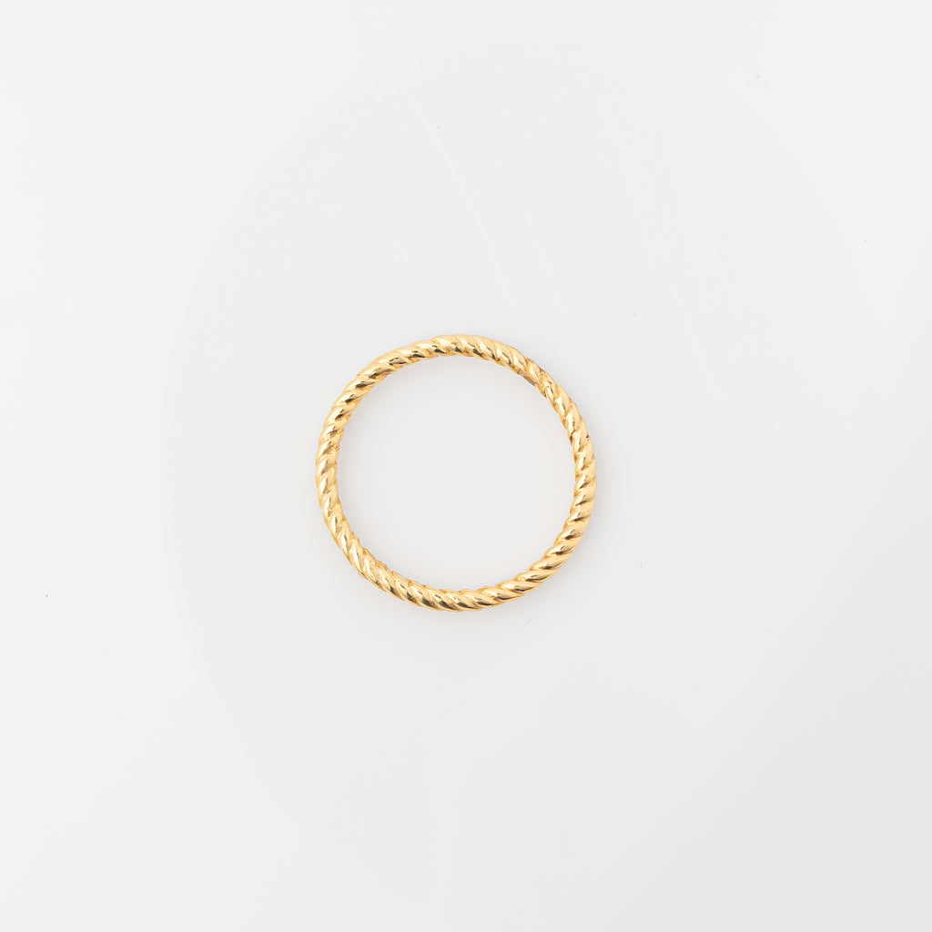 Anillo Sin Fin Trenzado 9 1/2