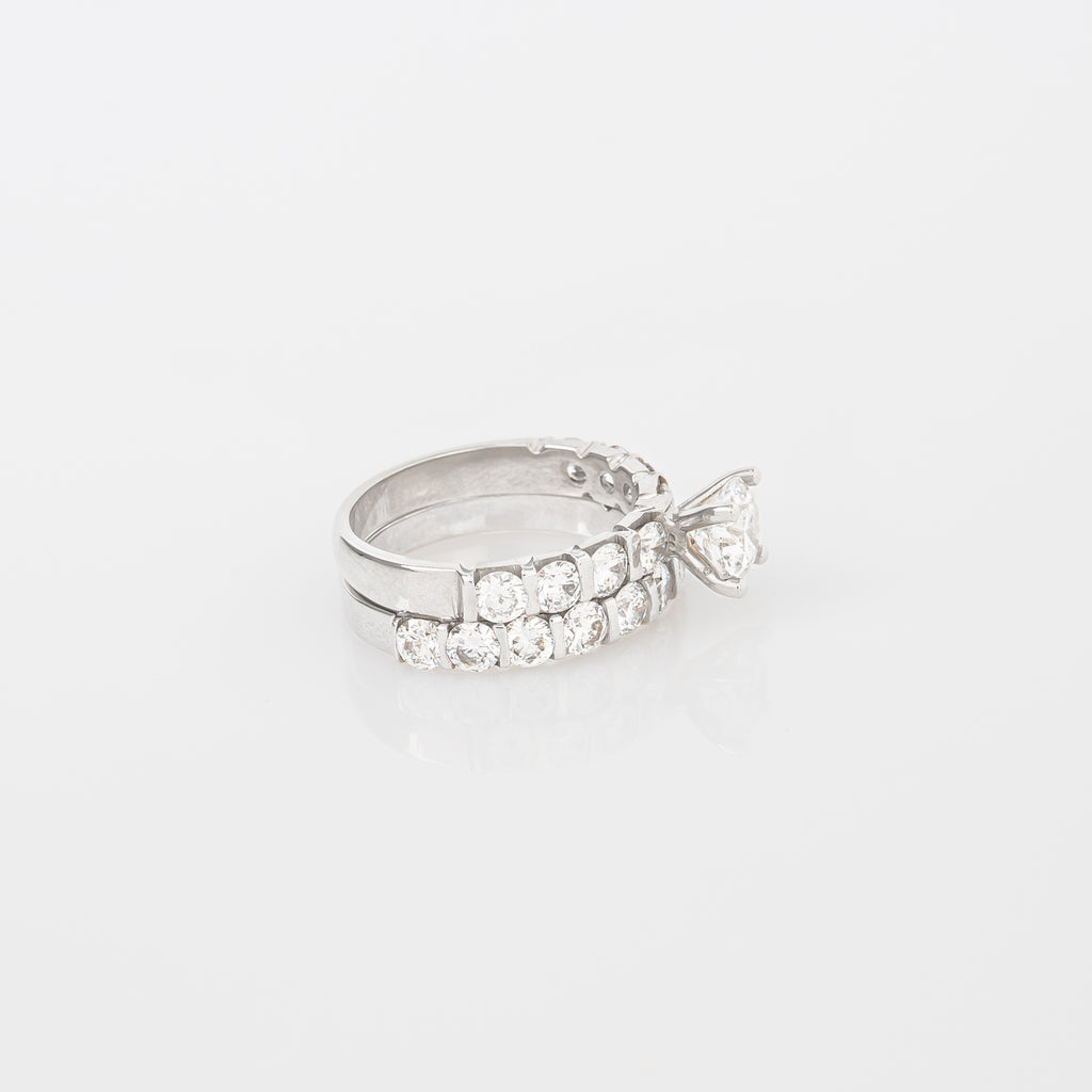 Set Anillos Diamantes Lab. Redondo & Churumbela