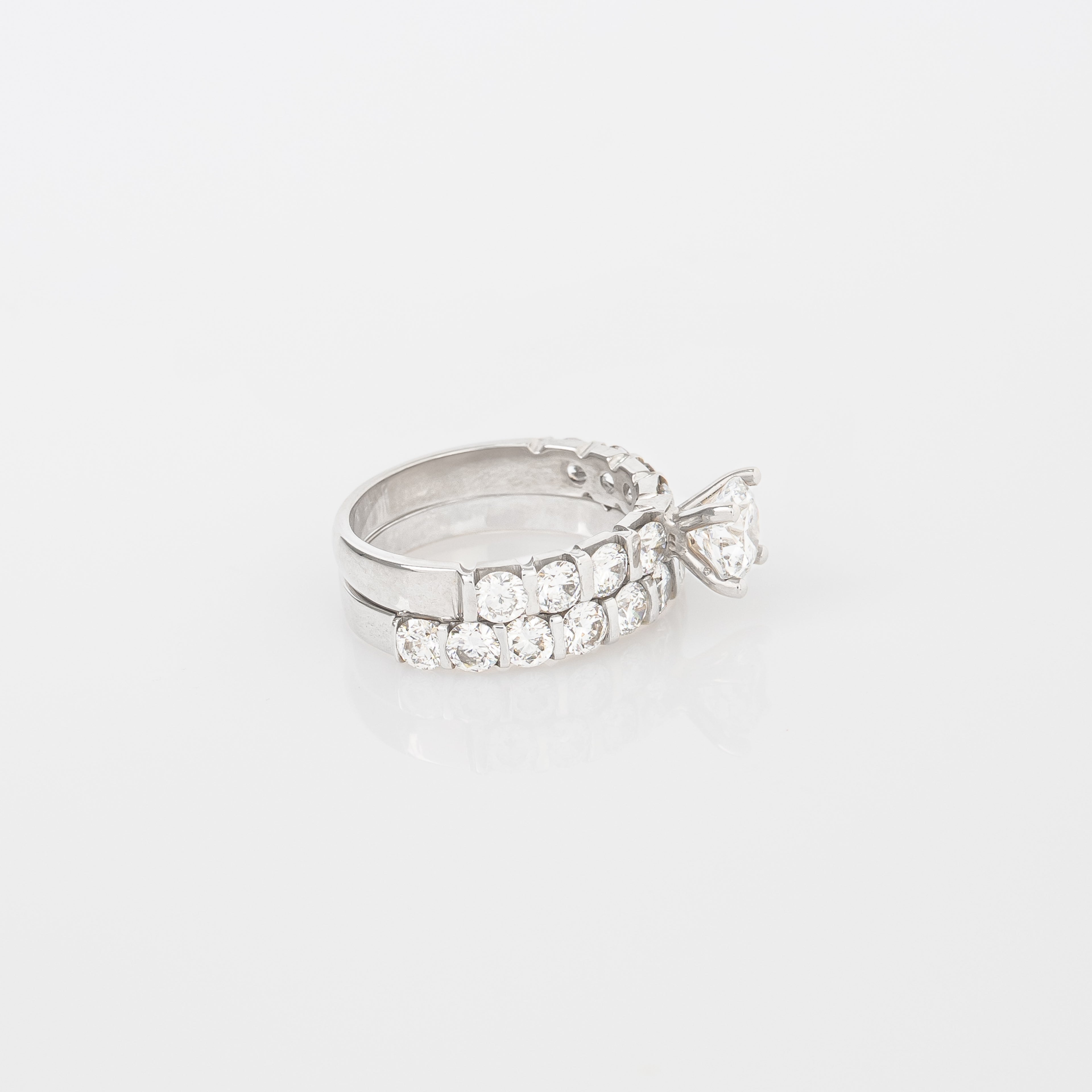 Set Anillos Diamantes Lab. Redondo & Churumbela