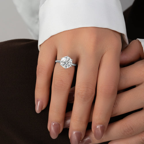 Anillo Diamantes Lab. Redondo