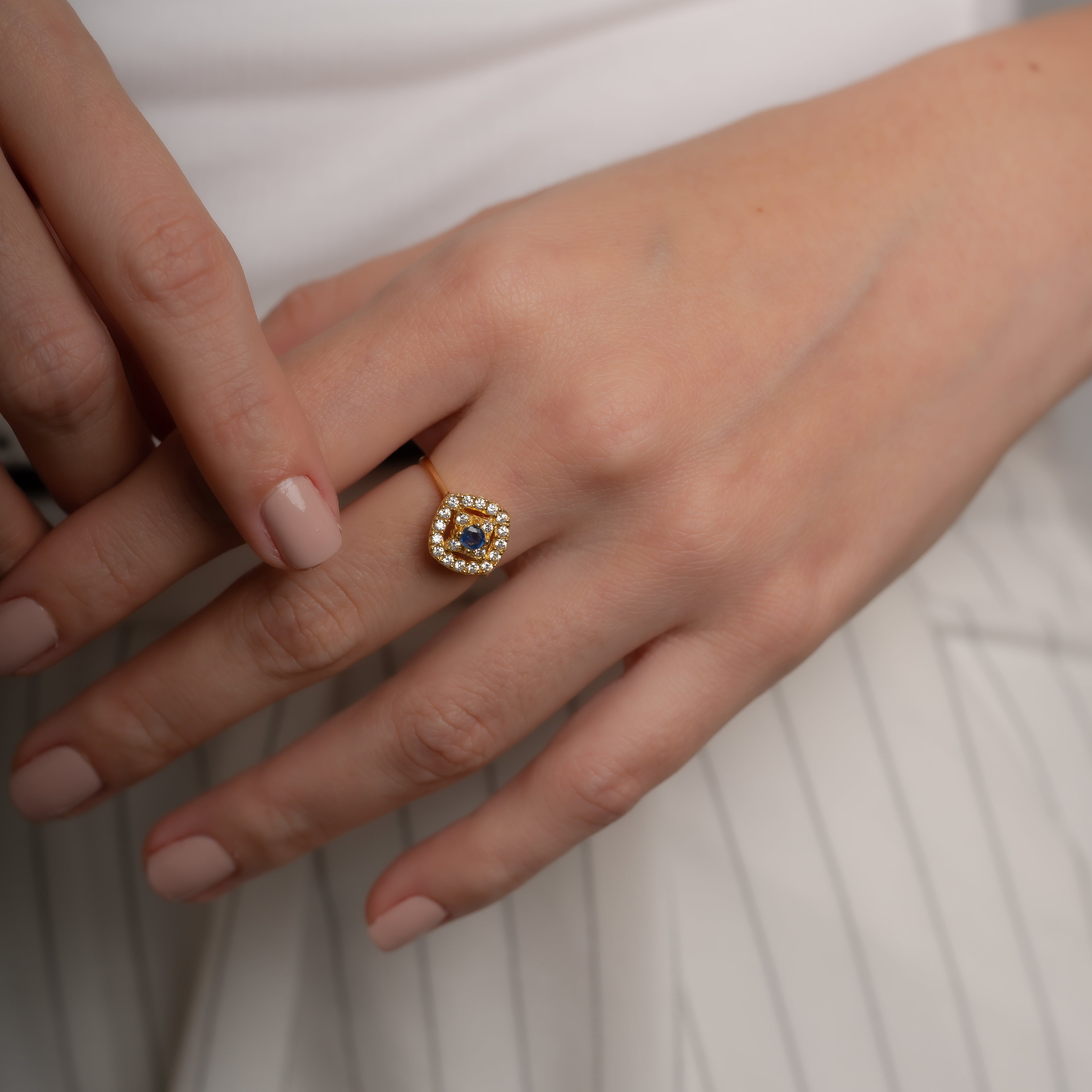 Anillo Zafiro Talla 6 1/2