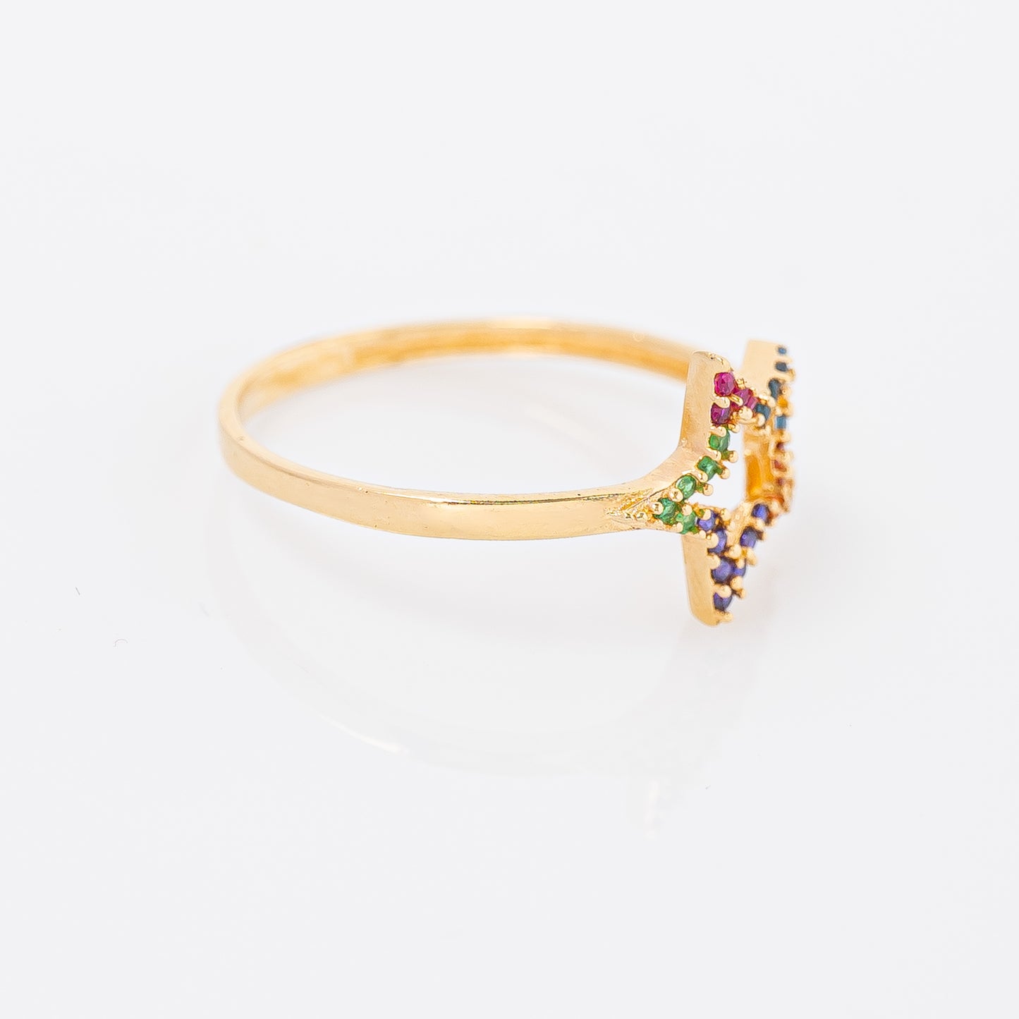 Anillo Estrella Arcoiris Talla 7 1/2