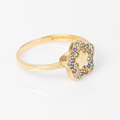 Anillo Estrella Pastel Talla 8