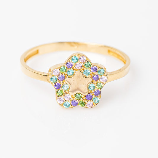 Anillo Estrella Pastel Talla 8