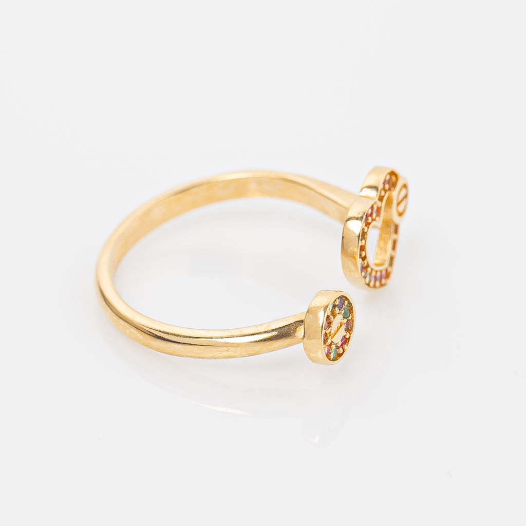 Anillo Corazon Clavo Talla 7 1/2