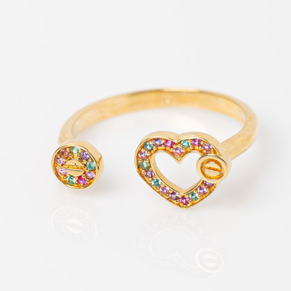 Anillo Corazon Clavo Talla 7 1/2