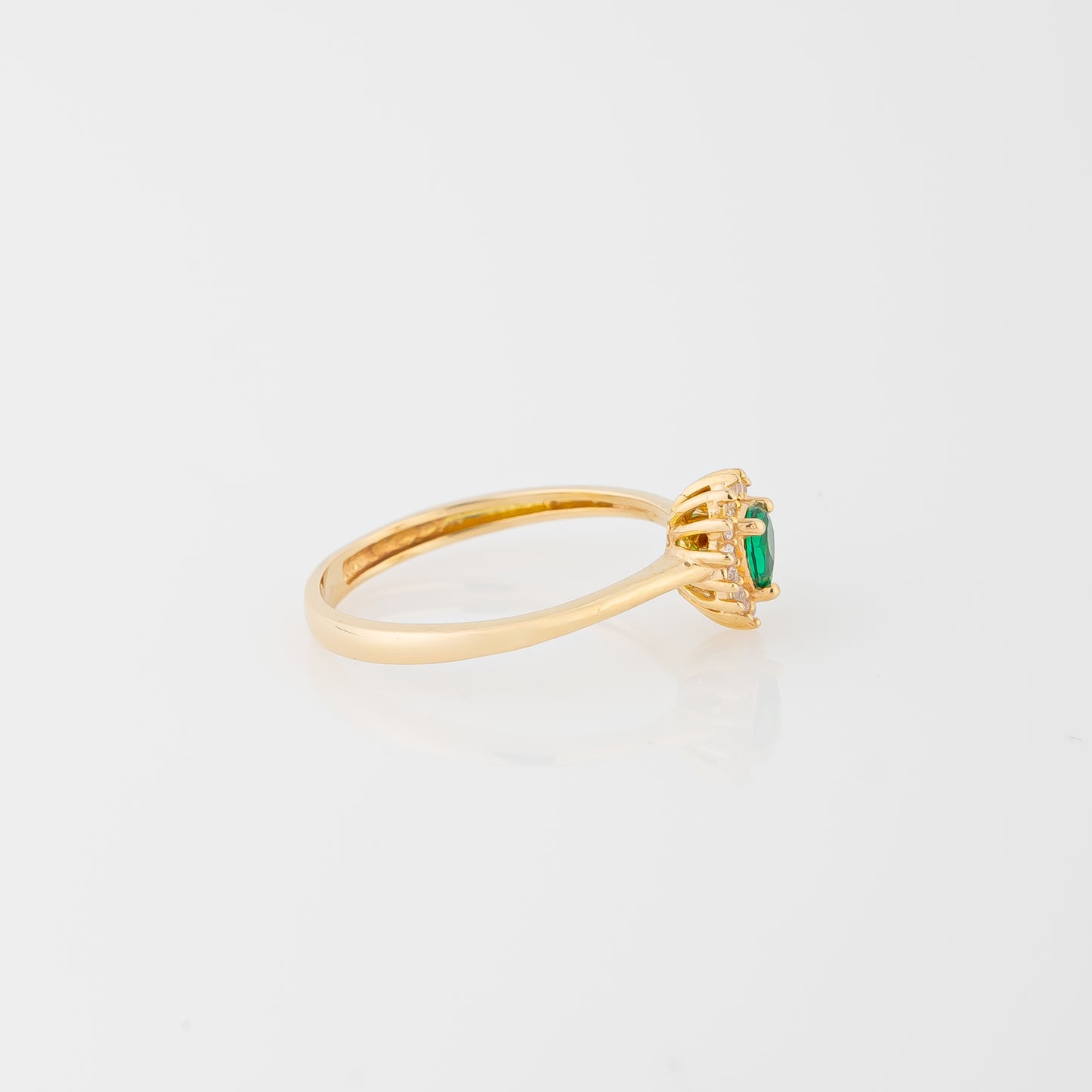 Anillo Gota Verde Talla 5 3/4