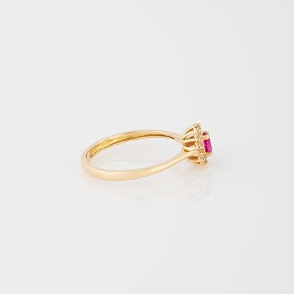 Anillo Fucsia Talla 5 1/4