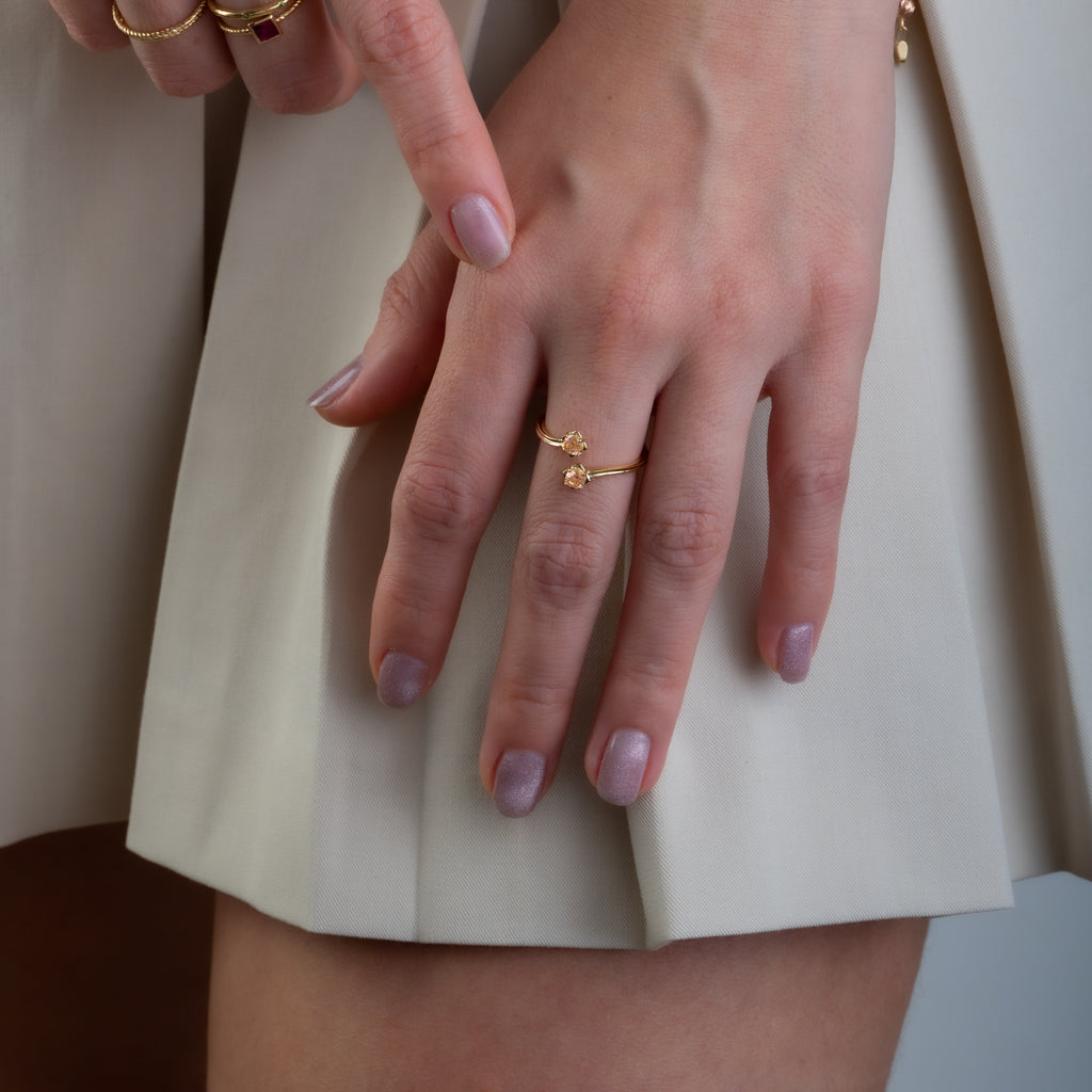 Anillo Melocotón Talla 5 1/4