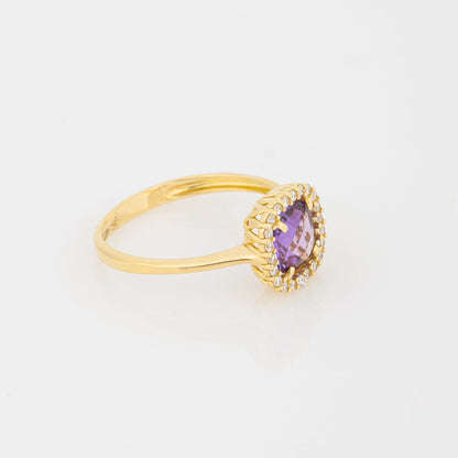 Anillo Lila Talla 6