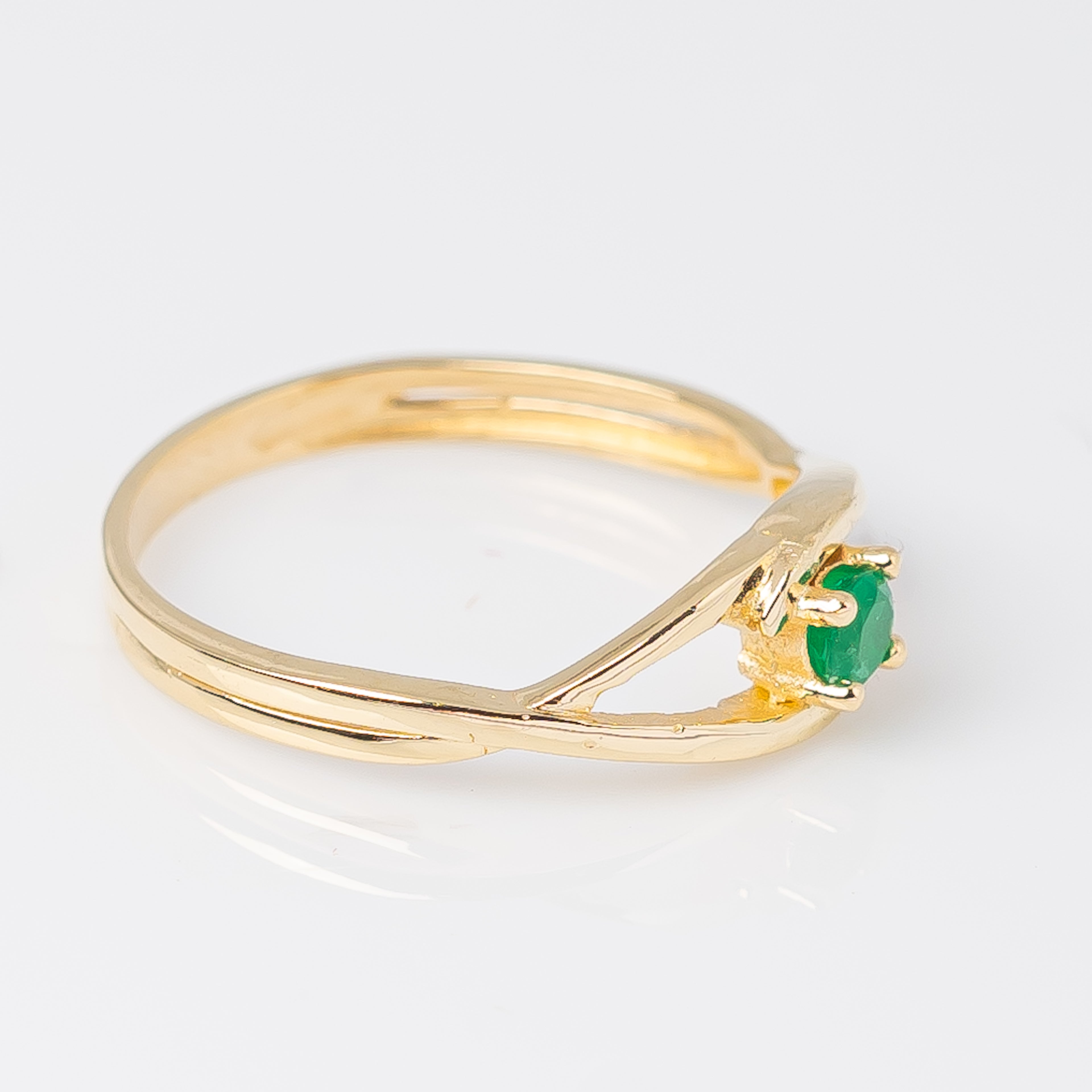 Anillo Esmeralda 0.30ct/Talla 7 3/4