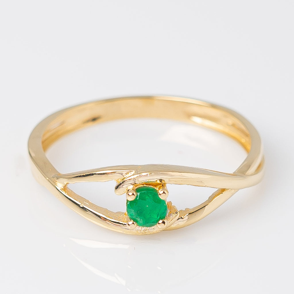 Anillo Esmeralda 0.30ct/Talla 7 3/4