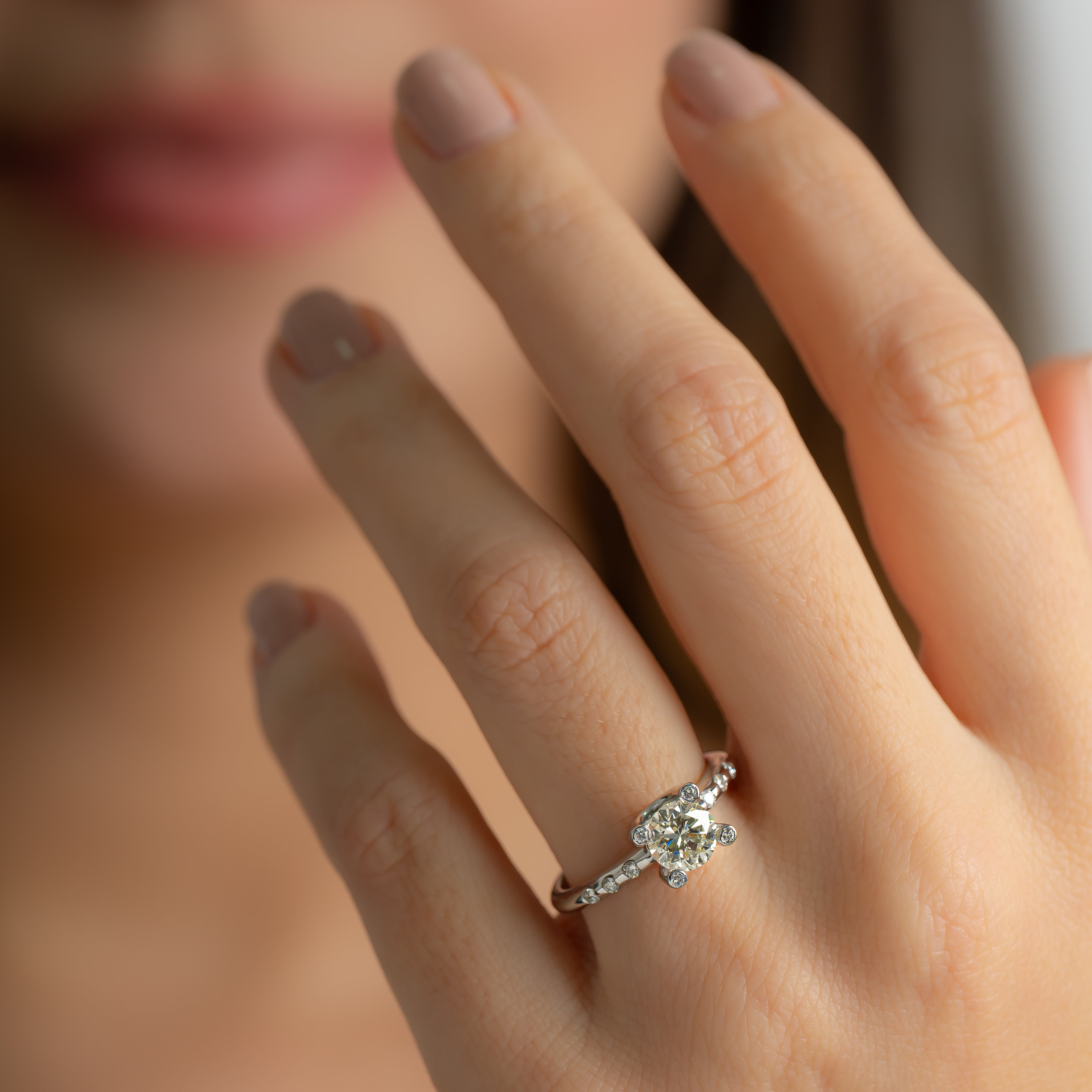 Anillo Diamante Nat Talla 7