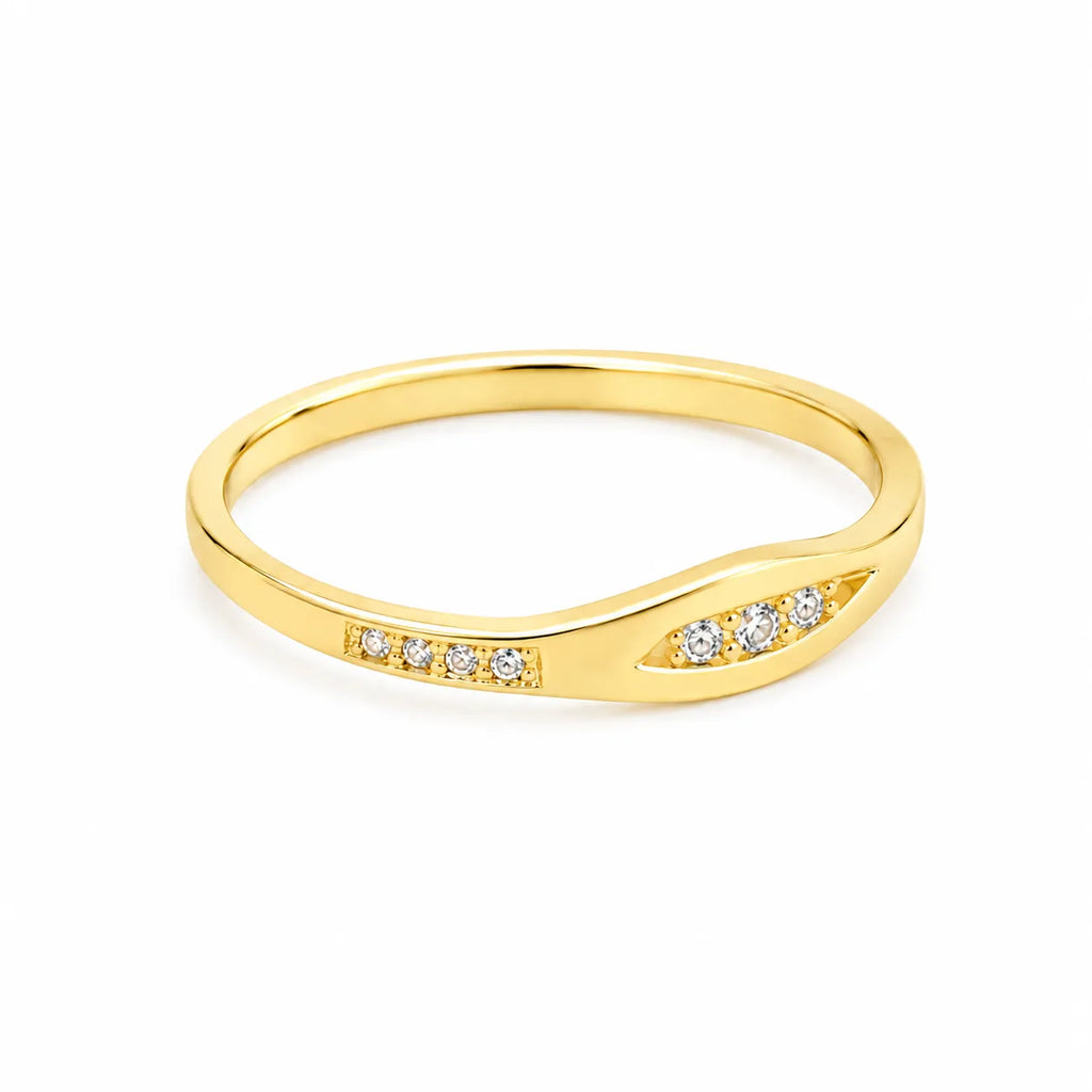 Anillo Onda Circon