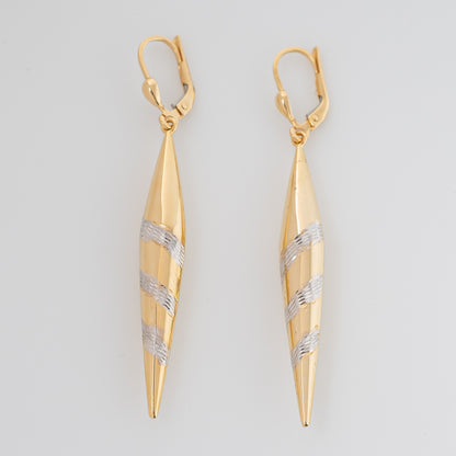 Aretes Agujas 6cm