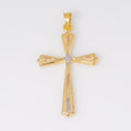 Dije Cruz Tres Oros 3.4cm