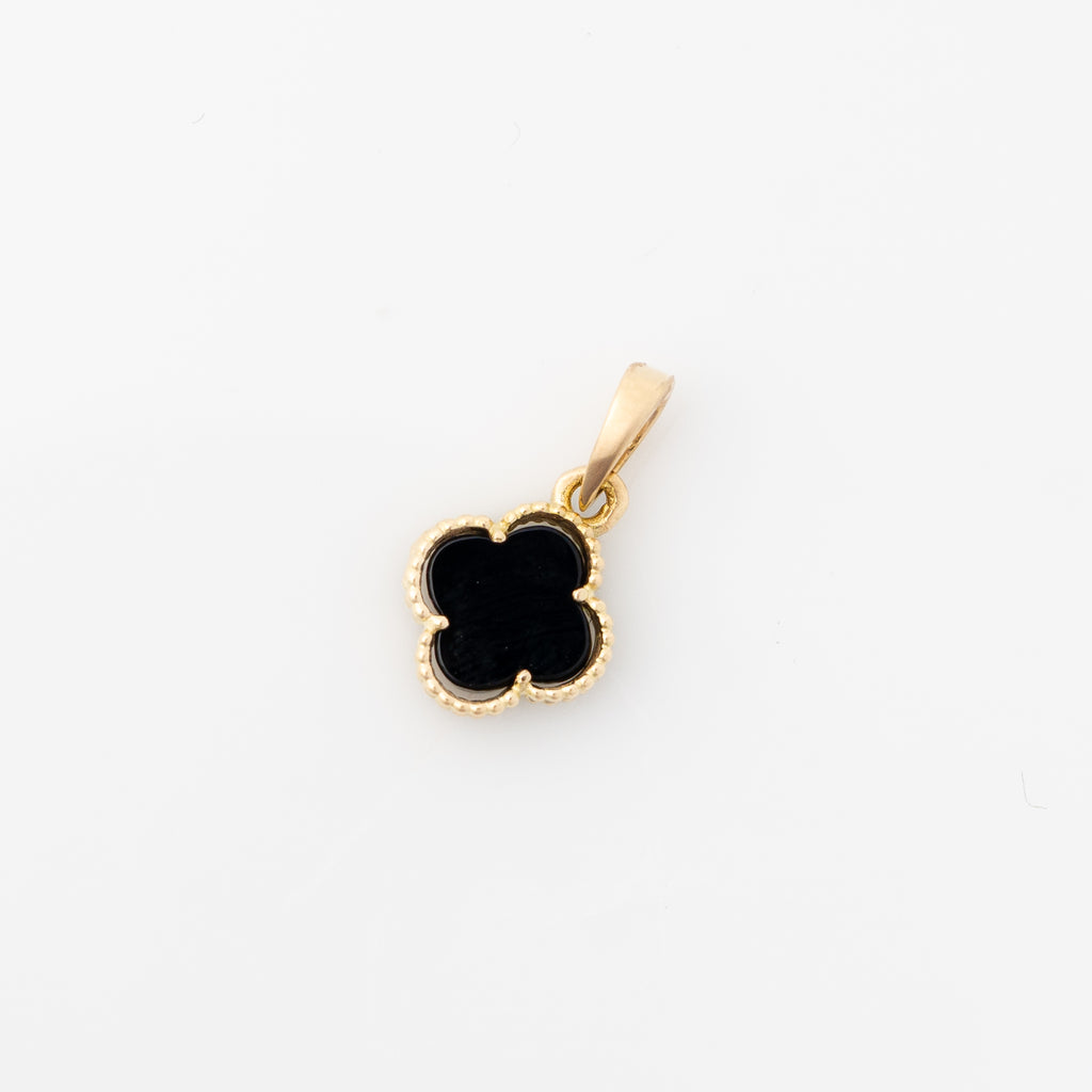 Dije Trébol Negro 1.7cm