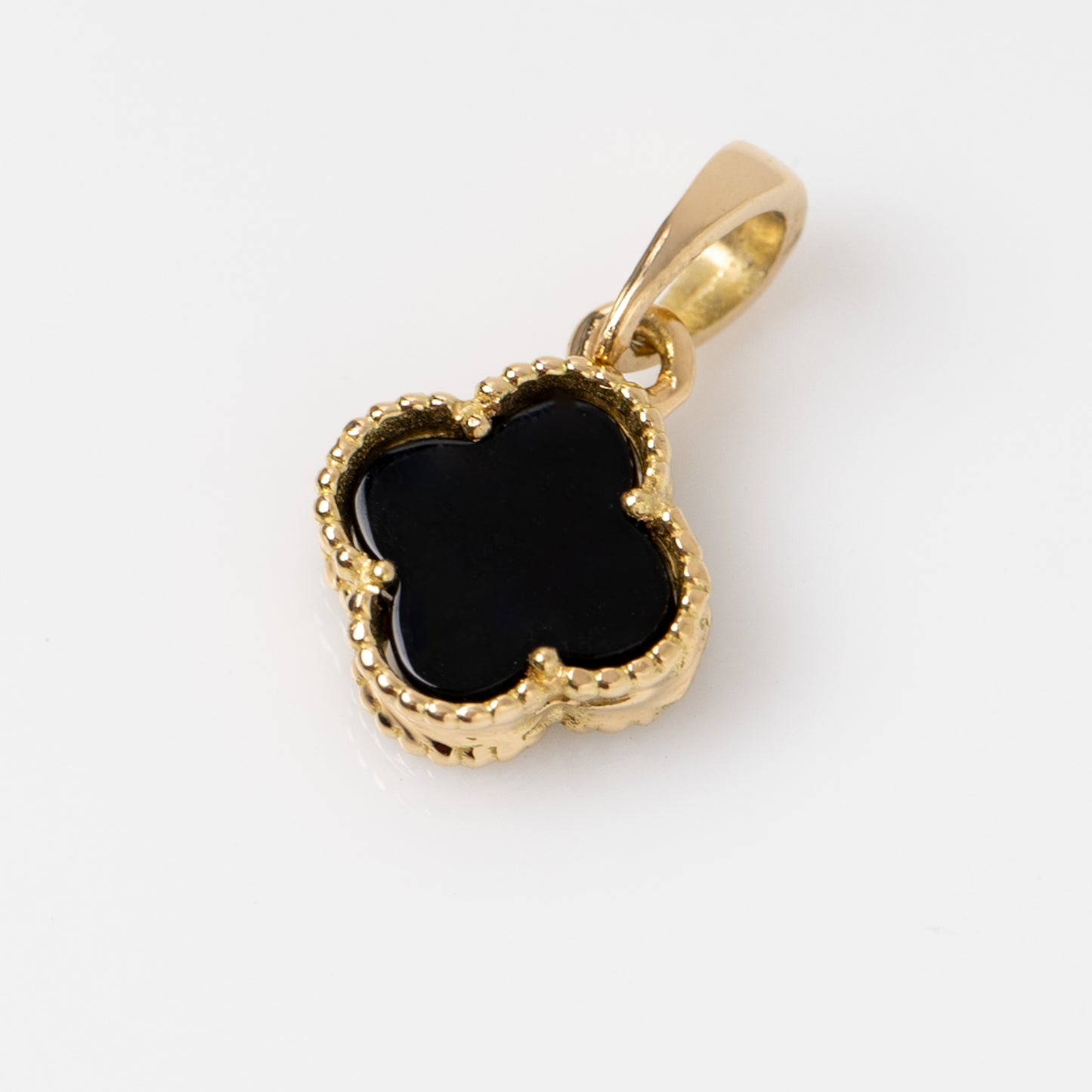 Dije Trebol Negro 1.7cm