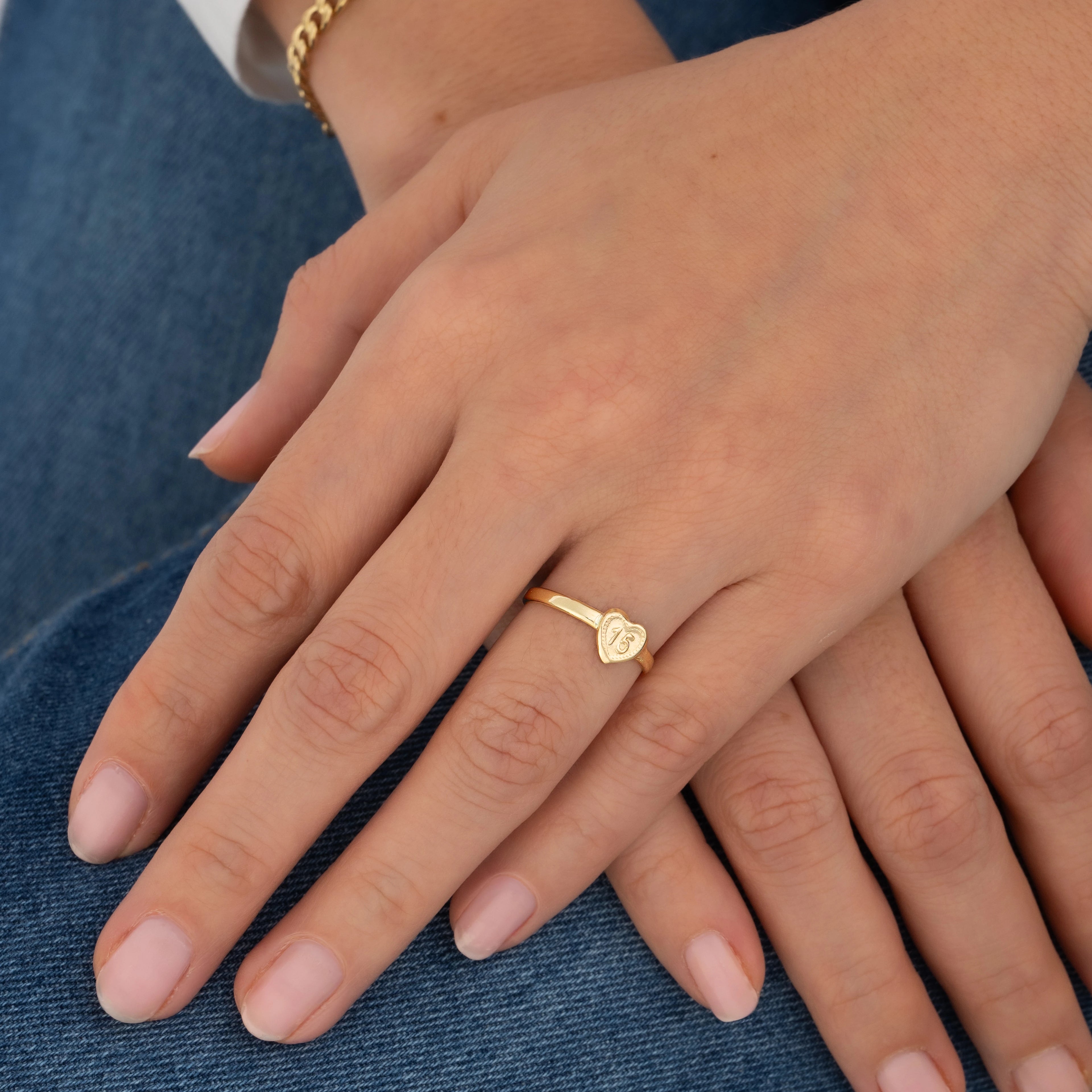 Anillo Corazon 15 Talla 7