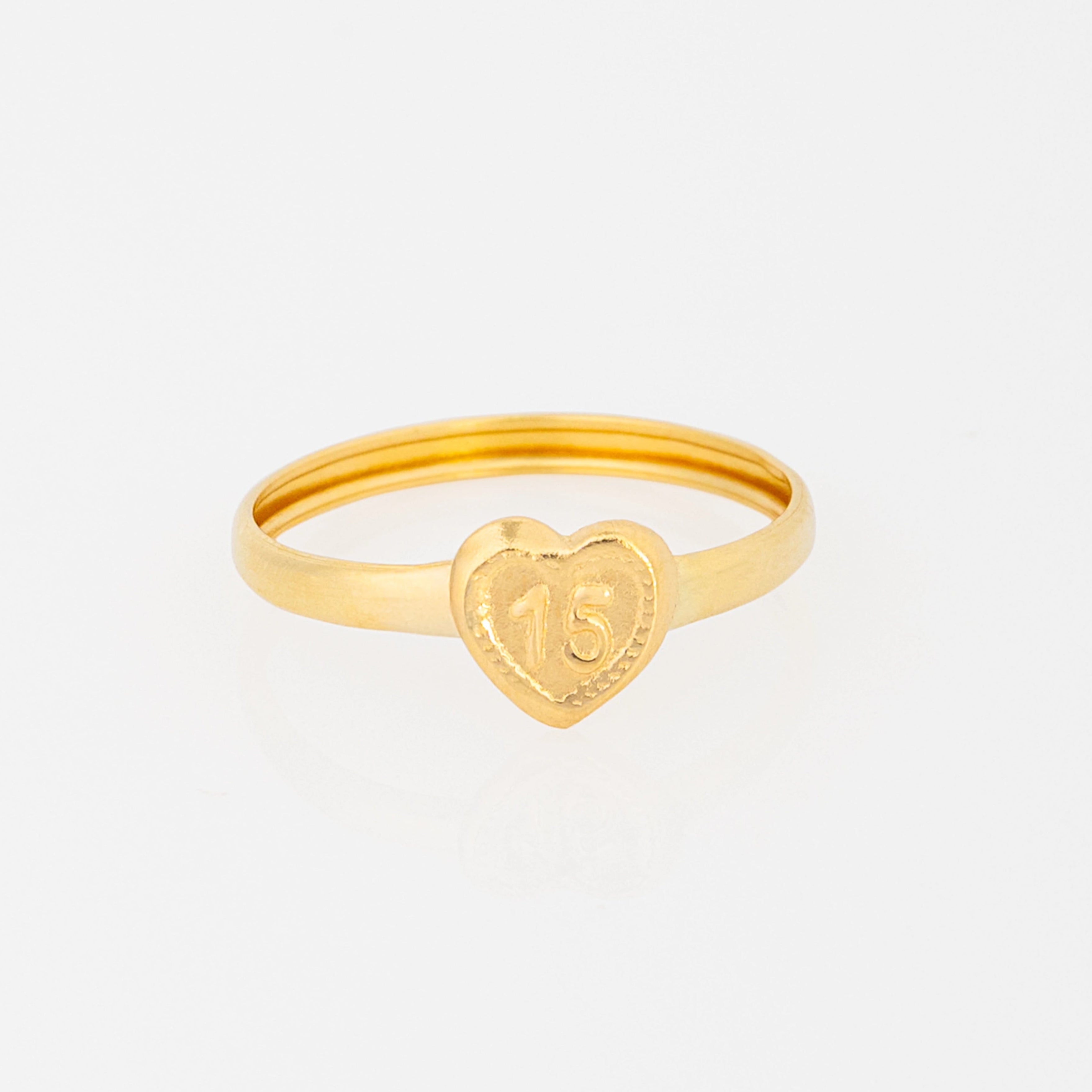 Anillo Corazon 15 Talla 7
