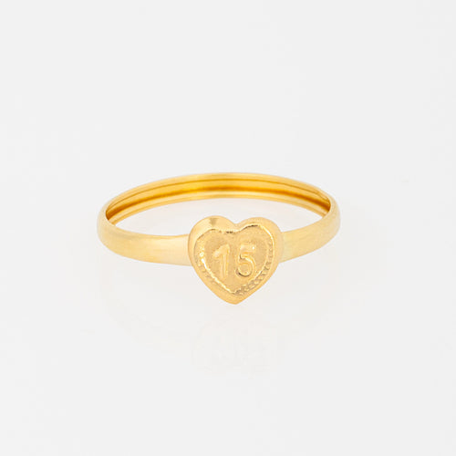 Anillo Corazon 15 Talla 7